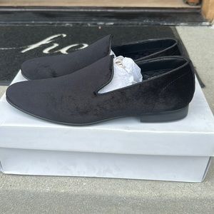 Men’s Steve Madden Laight Blk Velvet loafers Size 8.5